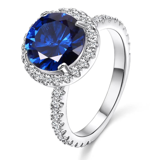 Blue Halo Ring